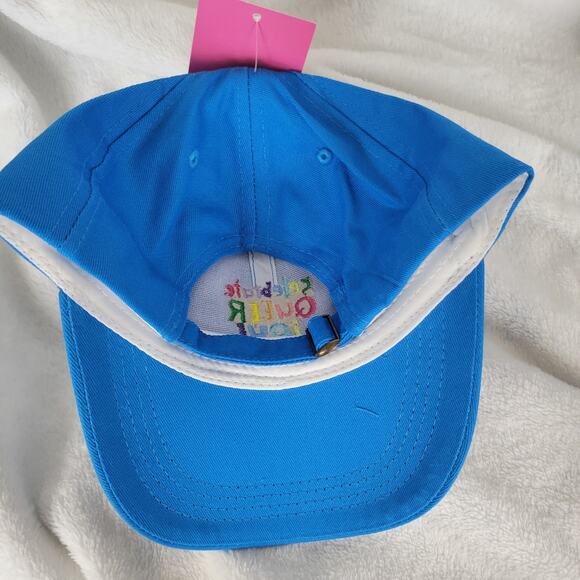 2 Celebrate Queer Joy Blue Baseball Caps Anna Parade Gay Pride Rainbow LGBTQ - Picture 3 of 8